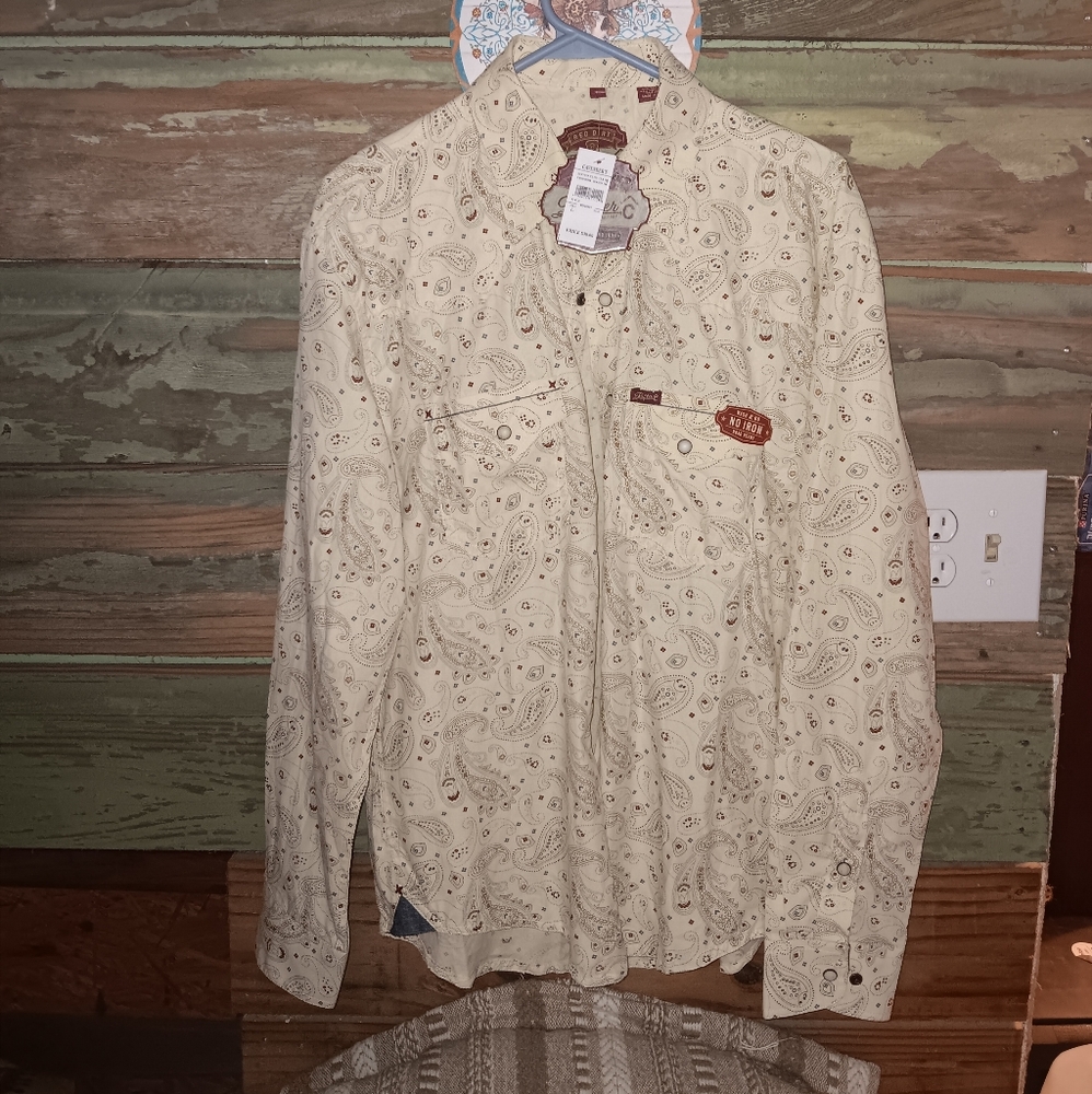 New with tags Rafter C pearl snap shirt